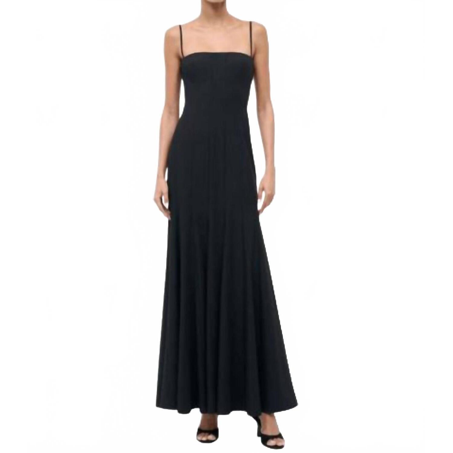New Staud Rila Maxi Dress In Black